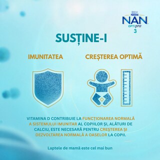 Nestle | Produs pe baza de lapte Optipro 3, intre 1-2 ani 800g