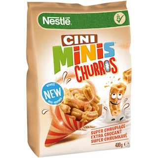 Cini Minis | Cereale sub forma tubulara, cu gust de scortisoara, vitamine si fier 400g