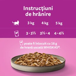 Whiskas | Hrana umeda pentru pisici, cu pui in aspic 12x85g