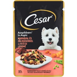 Cesar | Hrana umeda cu vita si legume pentru caini 100g