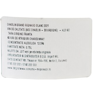 Regnard | Vin alb Grand Chablis 750ml