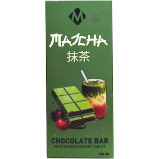 Melidya | Ciocolata alba cu matcha si visine 100g