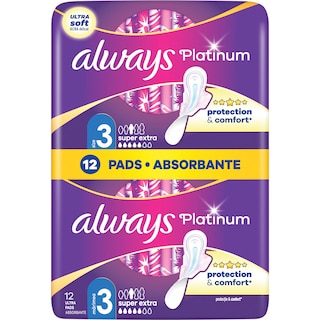 Always | Platinum | Absorbante marimea 3 Ultra Night, 12 bucati