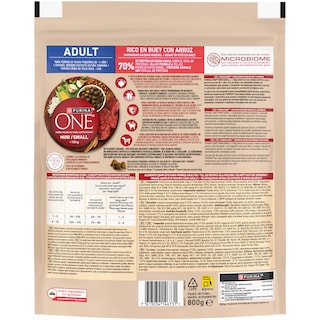 Purina One | Mini | Hrana pentru caini adult cu vita si orez 800g