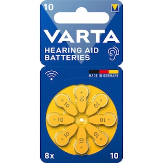 Varta | Baterii pentru aparat auditiv, tip 10 1.45V, 8 bucati