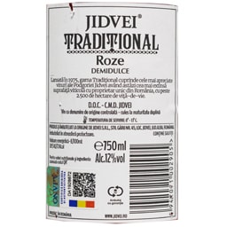 Jidvei | Vin roze demidulce Traditional 0.75L