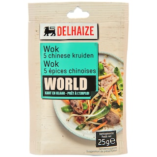 Delhaize | Amestec pentru wok cu 5 condimente chinezesti  25g