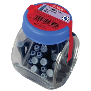 Herlitz | Patroane cerneala albastra, 50 bucati