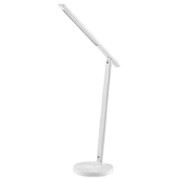 Lampa de birou WiFi, 12W, lumina alba/calda, Qi 10W, USB 10W, reglabila, alb