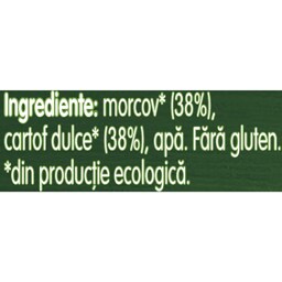 Gerber | Piure bio cu morcovi si cartofi dulci 125g