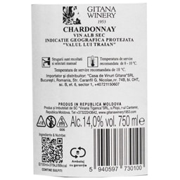 Gitana Winery | Vin alb sec 750ml