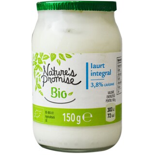 Nature's Promise Bio | Iaurt integral bio 3.8% grasime 150g