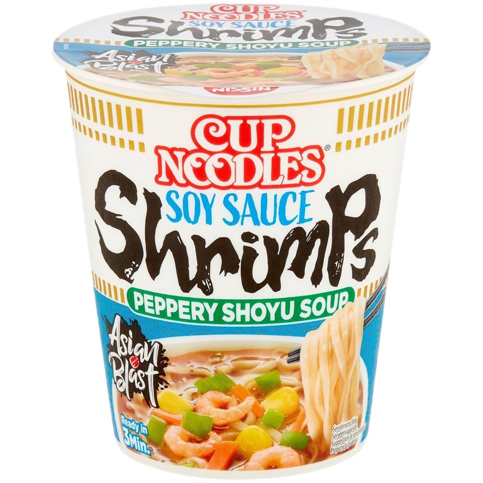 Nissin | Supa instant noodles cu creveti 63g | Mega-image