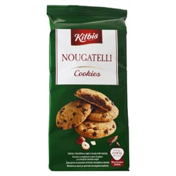 Fursecuri cu umplutura cu alune de padure si cu bucati de ciocolata neagra 200g