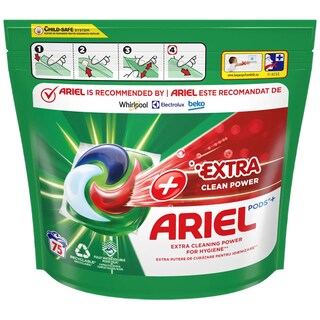 Ariel | Detergent PODS+ Extra Clean Power, 75 capsule
