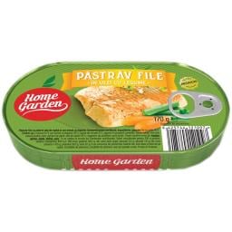 Pastrav file in ulei cu legume 170g