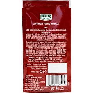 Fuchs | Condimente pentru sarmale 25g