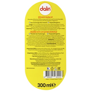 Dalin | Ulei pentru bebelusi 300ml