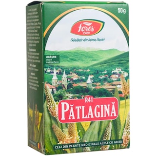 Fares | Ceai din plante medicinale din patlagina-frunza 50g