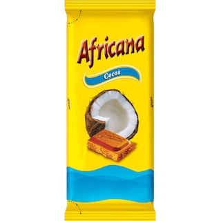 Africana | Ciocolata cu lapte si nuca de cocos 80g