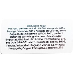 Silk&Spice | Vin rosu demisec Red Blend 0.75L
