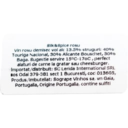 Silk&Spice | Vin rosu demisec Red Blend 0.75L