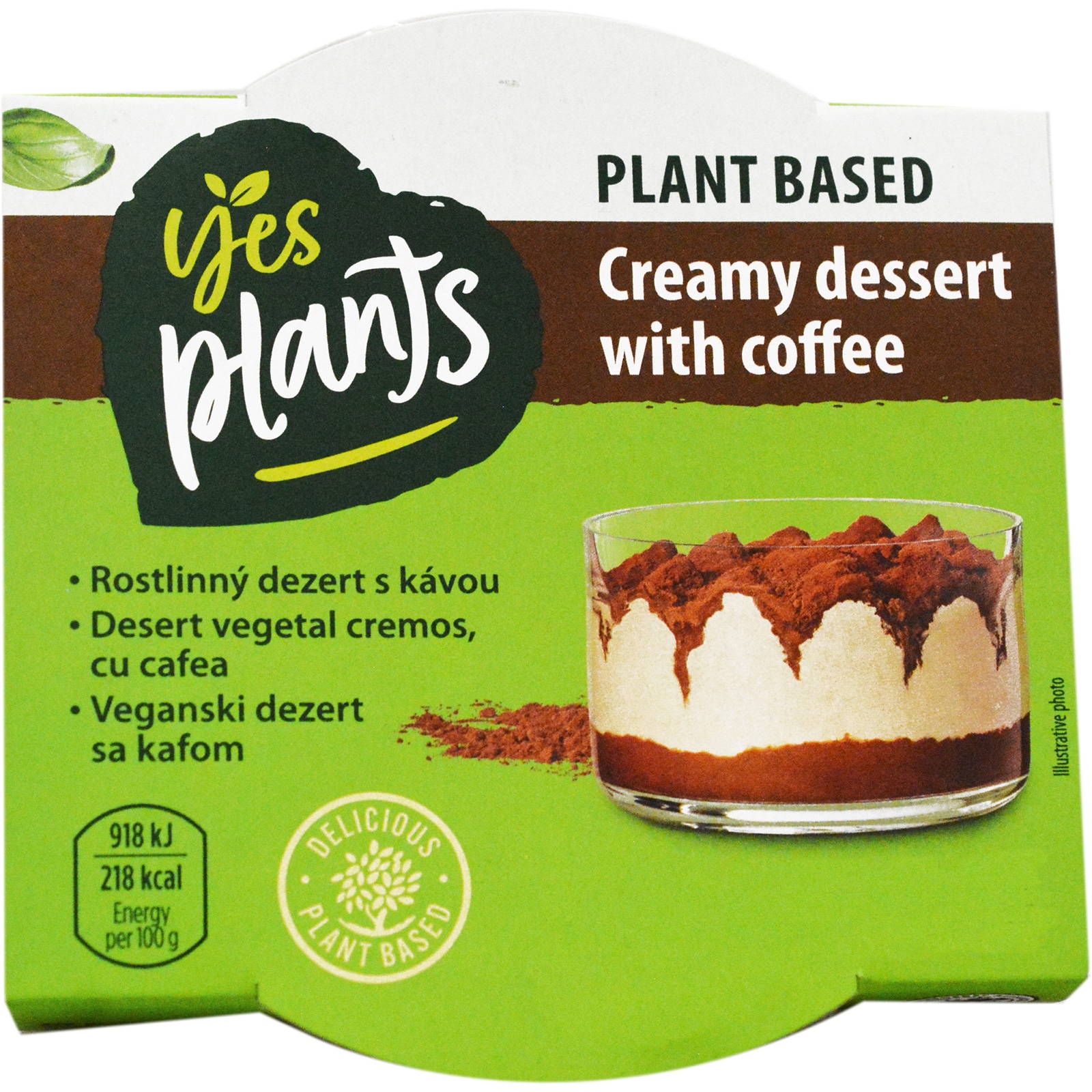 Yes Plants | Desert vegetal cremos, cu cafea 95g | Mega-image