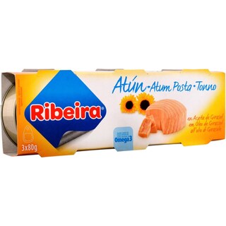 Ribeira | Ton in ulei de floarea-soarelui 3x70g
