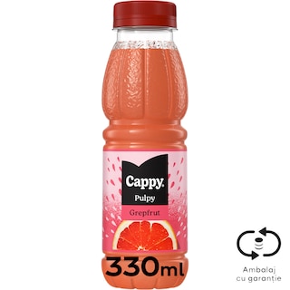 Cappy Pulpy | Bautura racoritoare grepfrut 330ml