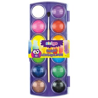 Strigo | Acuarele cu pensula, 12 culori