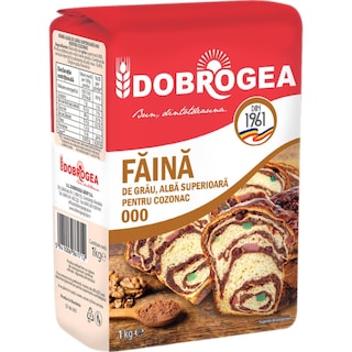 Dobrogea | Faina alba tip 000 pentru cozonac 1kg