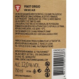 Fautor | Vin alb Pinot Grigio 0.75L