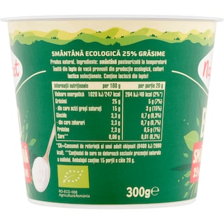 Napolact Bio | Smantana 25% grasime 300g