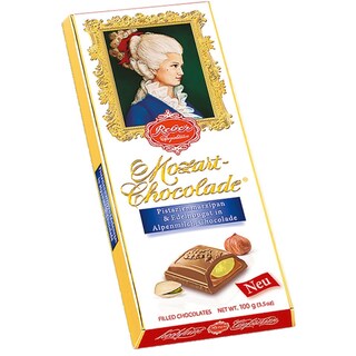 Reber | Ciocolata cu lapte si crema de fistic 100g