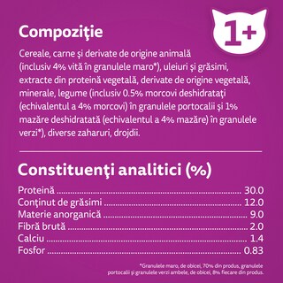 Whiskas | Hrana uscata pentru pisici, cu vita 3.8kg
