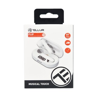 Tellur | Casti Flip True Wireless Stereo, albe, TLL511411