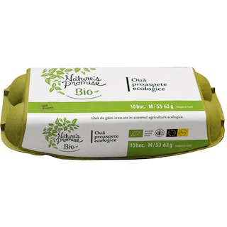 Nature's Promise Bio | Oua ecologice, marimea M, 10 bucati