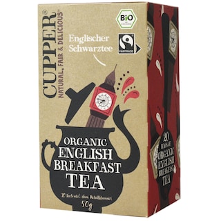 Cupper | Ceai neagru organic English Breakfast 20x2.5g
