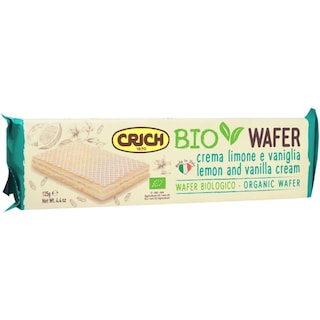 Crich | Napolitana bio cu crema lamaie si vanilie 125g