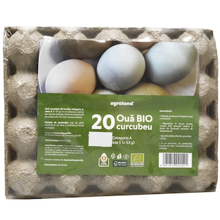 Agroland | Oua bio curcubeu, marimea S, 20 bucati