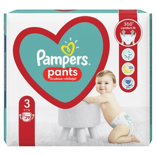 Pampers | Pants | Scutece chilotel bebelusi Marimea 3, 6-11 kg, 29 buc