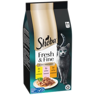 Sheba | Hrana umeda pentru pisici adulte, Selectii mixte 6x50g