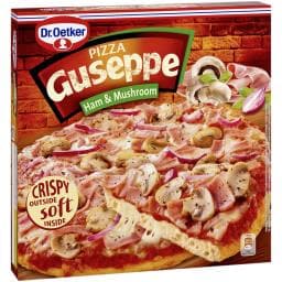 Pizza cu sunca si ciuperci 425g