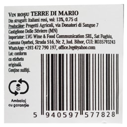 Terre di Mario | Vin rosu 0.75L