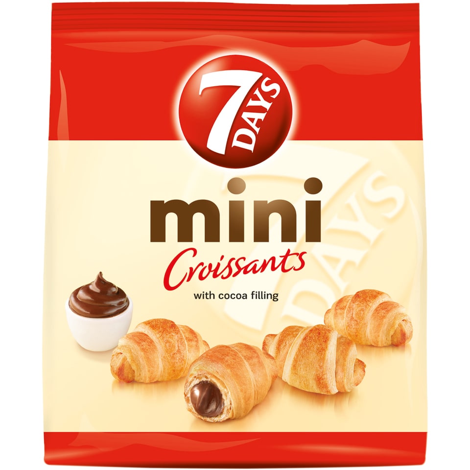 Mini croissant cu crema de cacao 185g