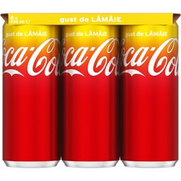 Coca-Cola | Bautura racoritoare carbogazoasa cu gust de lamaie 6x330ml
