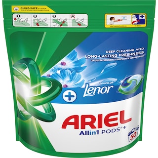 Ariel | Detergent +Touch of Lenor, 50 capsule