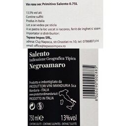 Manduria | Vin rosu Negroamaro 0.75l
