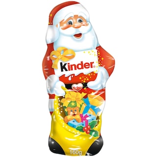 Kinder | Figurina de ciocolata cu lapte Mos Craciun 160g