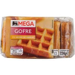 Gaufre cu aroma vanilie, 8 bucati 224g